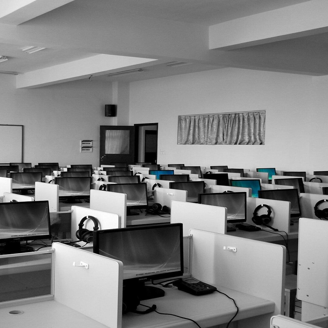 empty call center office