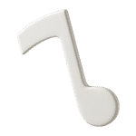 A light grey music note symbolizes Deltapath's IVR offerings.